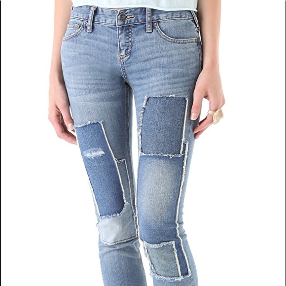 Free People Denim - Free People Skinny Jeans W/ Patches